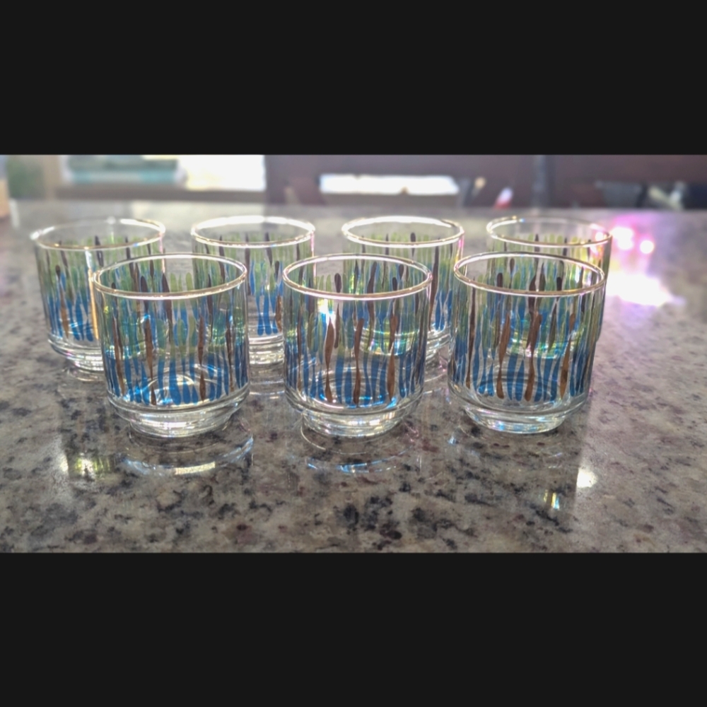 Libbey Hostess Glassware Ondine Design Glasses - Set Of 7
